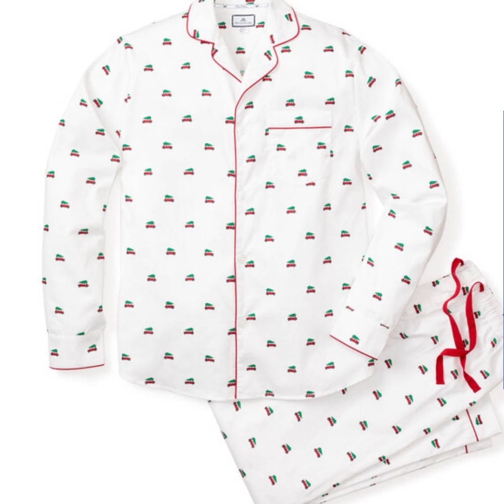 Petite Plume Kids Pajamas size 10 with Red Trim